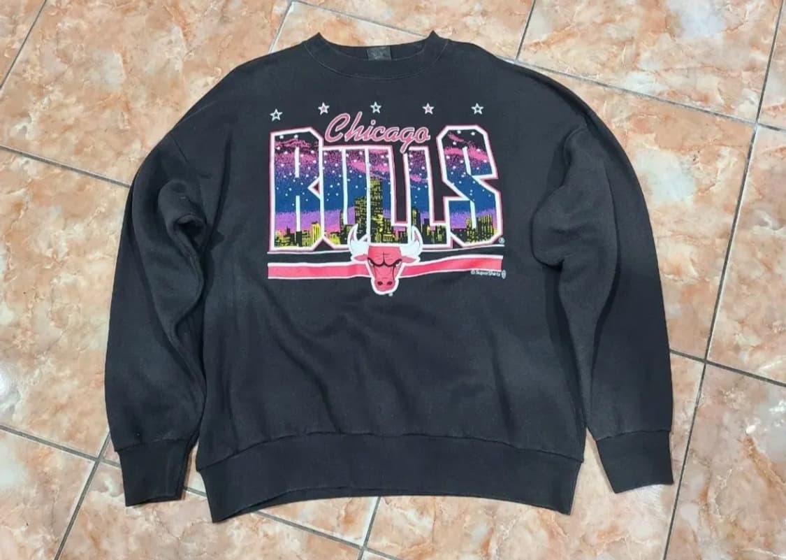 시카고 불스 빈티지 블랙 맨투맨 상품이미지2