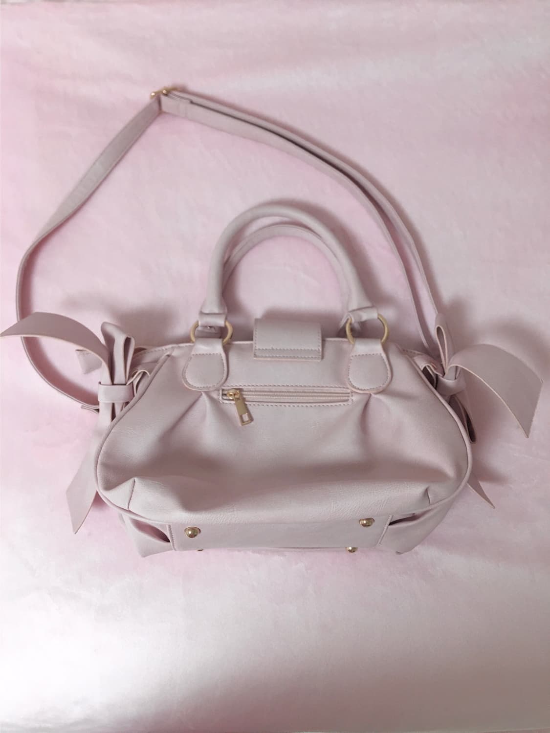 히메갸루 연핑크 하트 리본 토트백 크로스백 리즈리사 트랄라라 디어리 상품이미지2