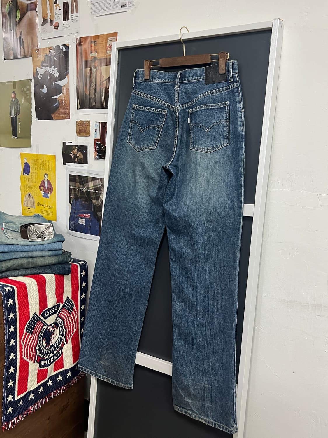 90s Levis 리바이스 실버탭 루즈핏 버튼 플라이 데님 팬츠 상품이미지1