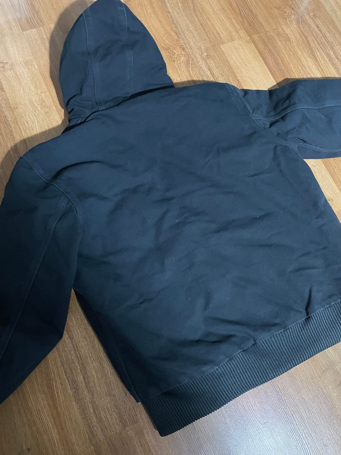 칼하트 J140 덕 액티브 자켓 퀄팅 안감 아우터 M 블랙 점퍼 상품이미지9