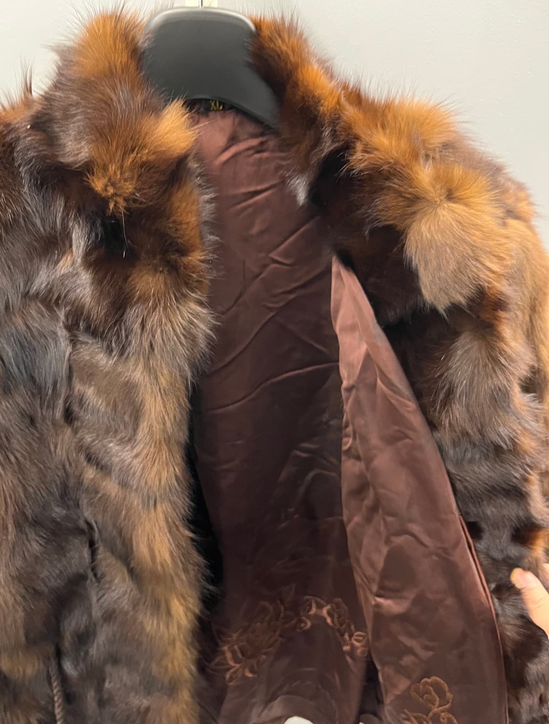 퍼 코트 XL 브라운 상품이미지2