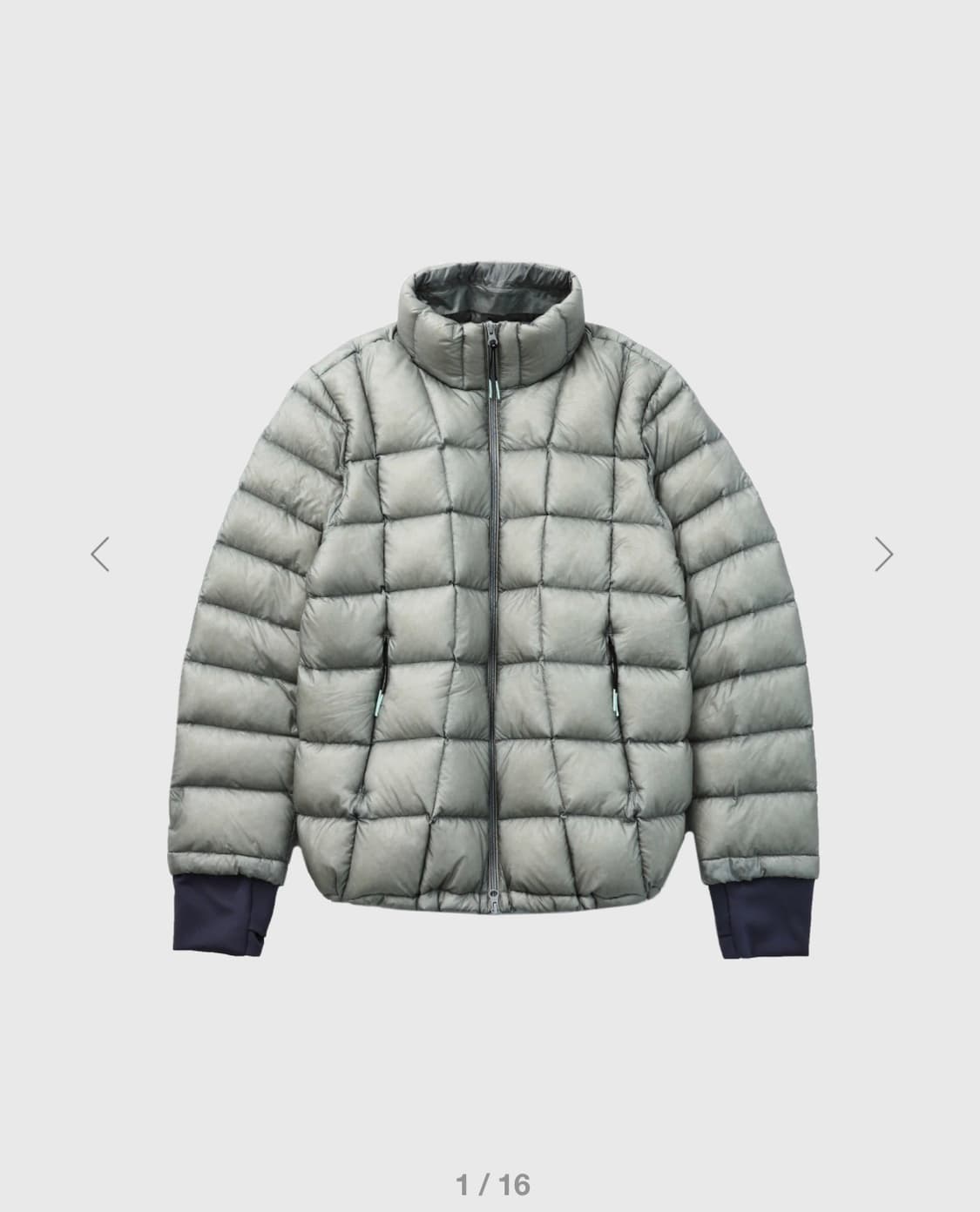 999휴머니티 패딩 Light Grey 1size 새상품 상품이미지1