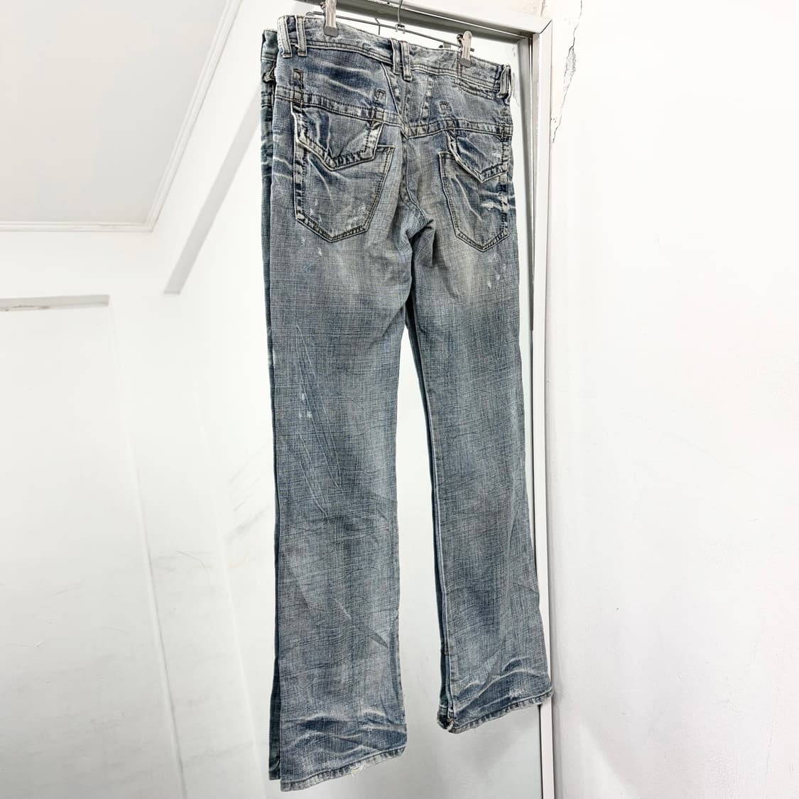 마리떼 프랑소와 저버 재팬 90s 레이어드 부츠컷 데님 팬츠 상품이미지5