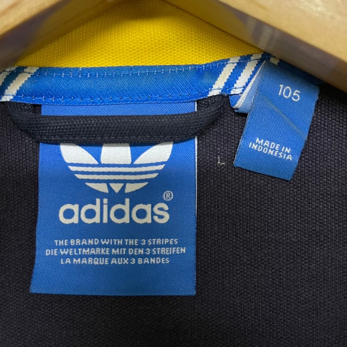 아디다스 유로파 트랙탑 져지 네이비 옐로우 상품이미지5