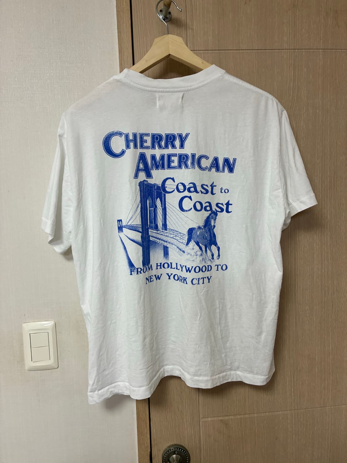 [M]Cherry LA american 티셔츠 화이트 상품이미지4