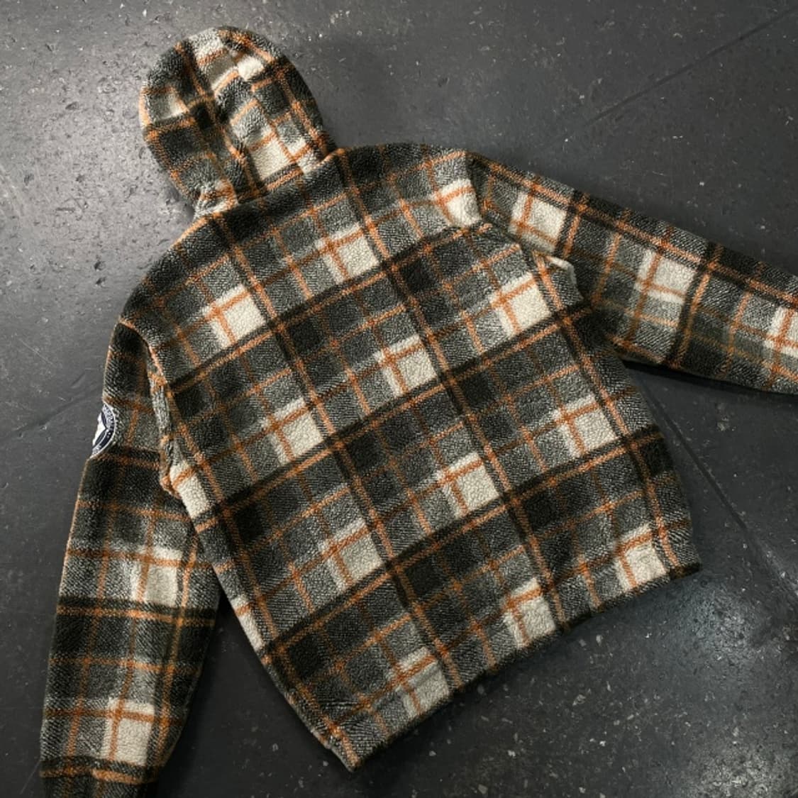 100-105 mlb 양키즈 타탄체크 후리스 자켓  상품이미지6