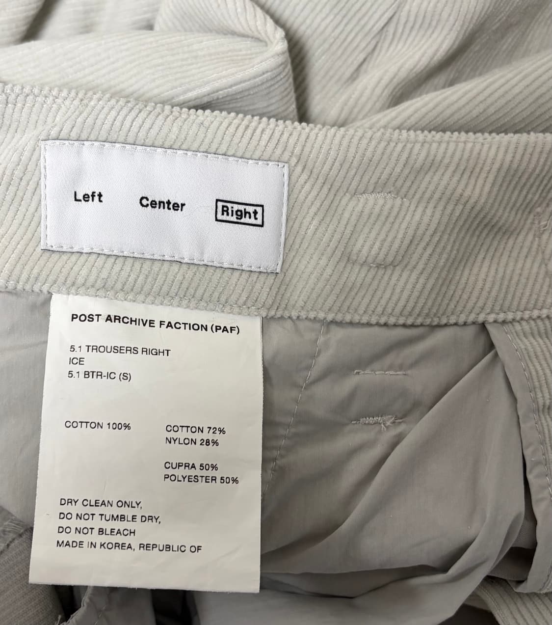 Paf 5.1 Trousers Right Ice 상품이미지2