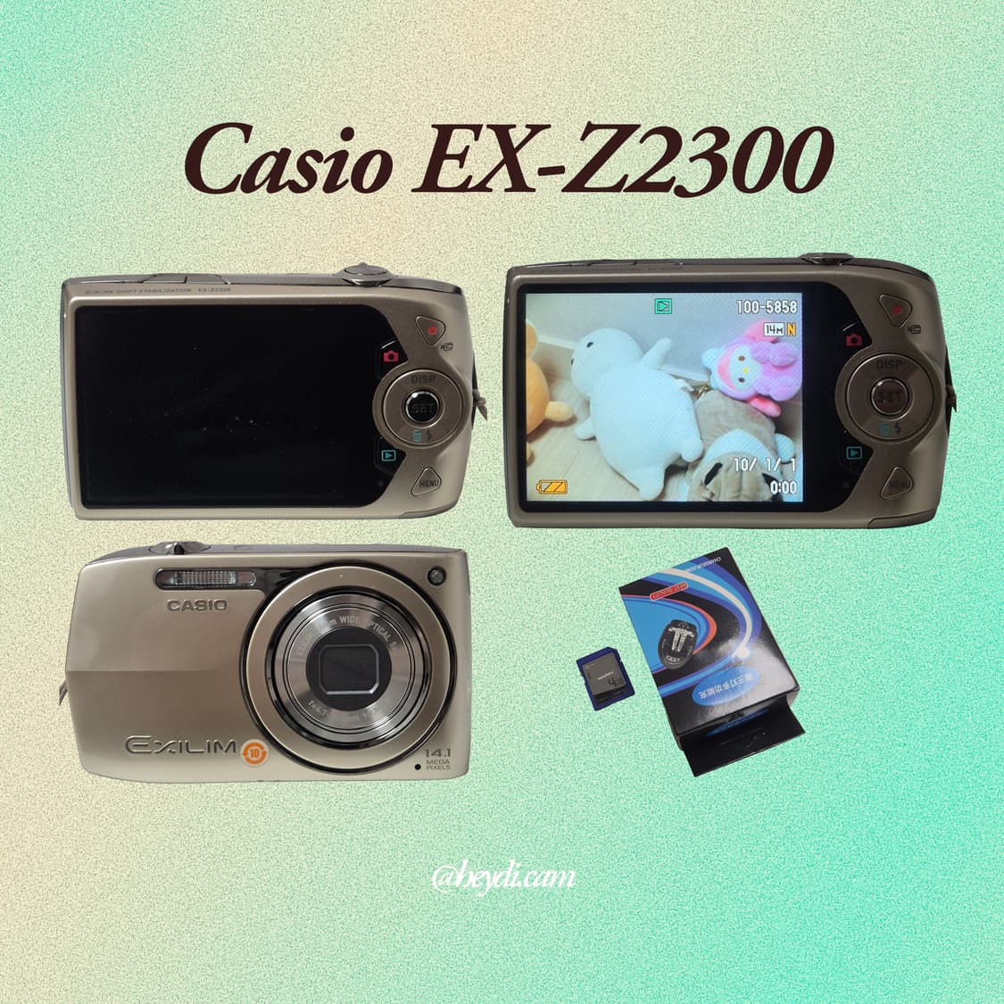 (로제, 모카, 아일릿) 카시오 엑슬림 z2300 골드 상품이미지2