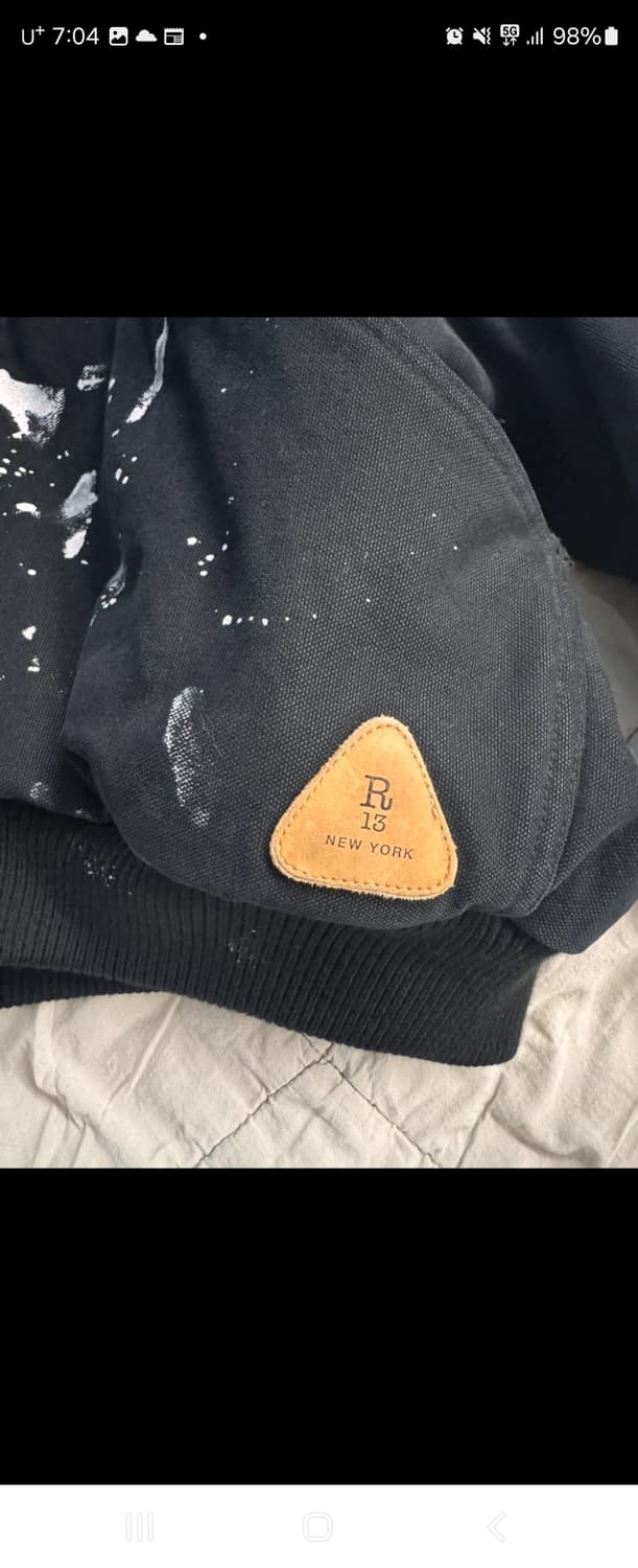 R13 심리스 워크 봄버자켓 M/L 상품이미지5