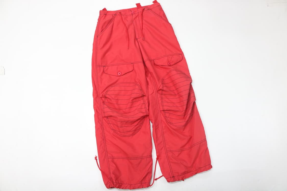 UFO 빈티지 레드 립스탑 니패드 카고 팬츠 (S) 상품이미지2