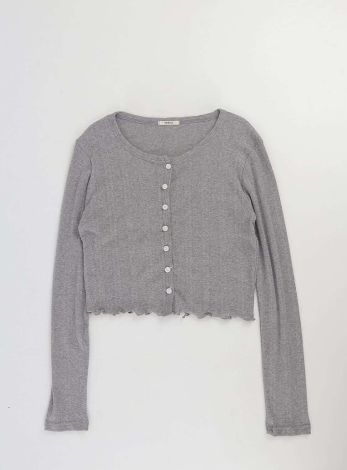 미니포에 헤이브 그레이 가디건 펀칭 모리걸 상품이미지4