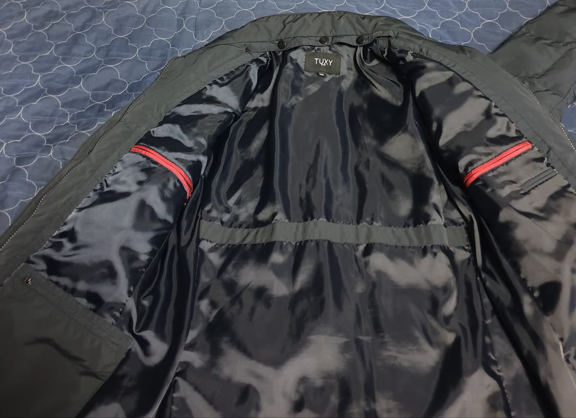 TG패션 TUXY 블루 내피형 오피스 사파리 다운 점퍼 네이비 (100) 상품이미지2