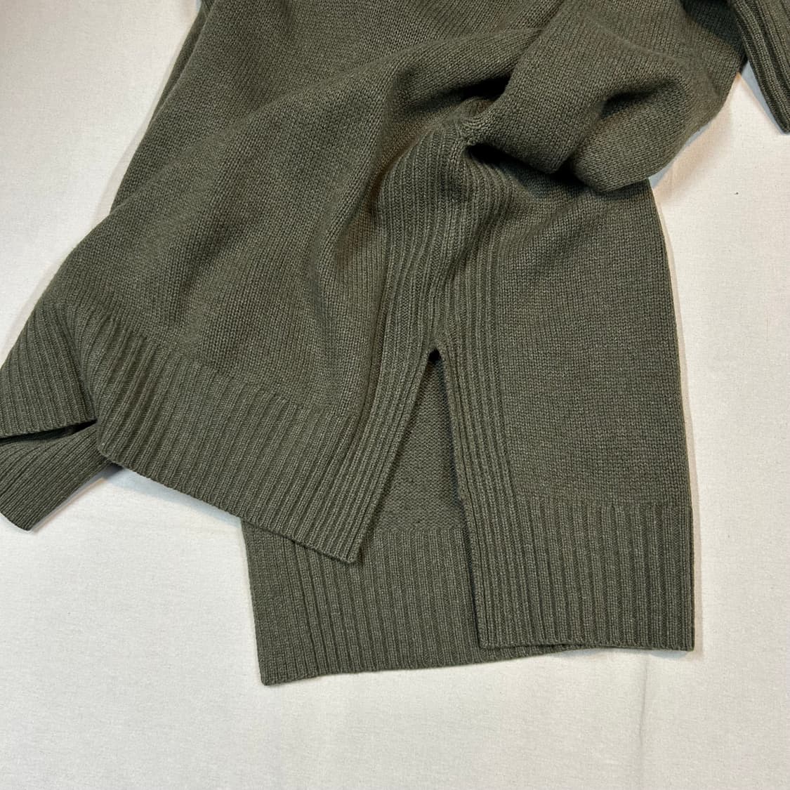 S) 폴로 랄프로렌 올리브 카키 터틀넥 니트 스웨터 울 캐시미어 상품이미지4