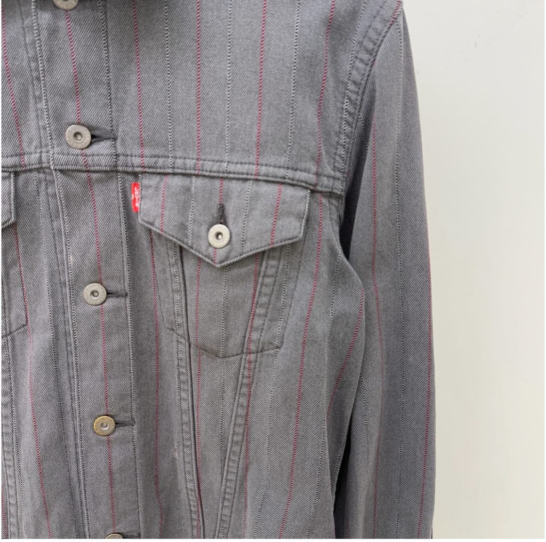 준야와타나베 x 리바이스 Type 3 스트라이프 자켓 상품이미지5