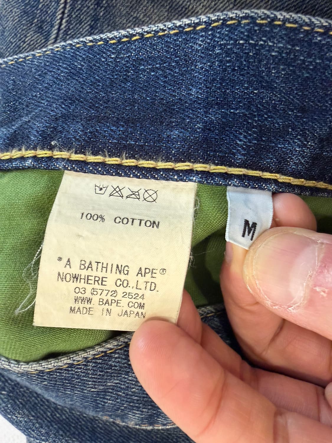 00s A BATHING APE Denim Pants (M) 상품이미지6