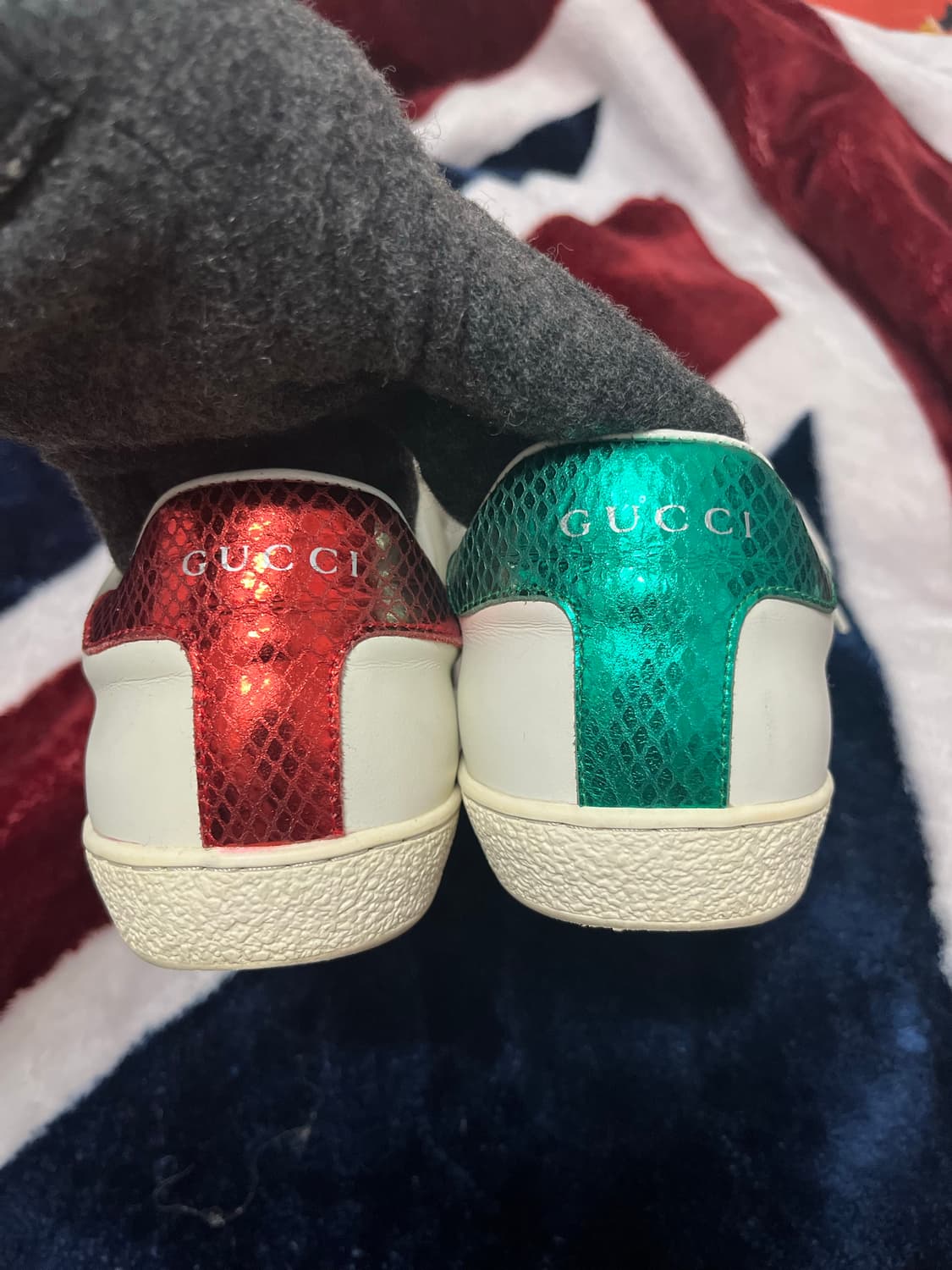 구찌 에이스 스네이크 자수 스니커즈:41(260~265) 상품이미지4