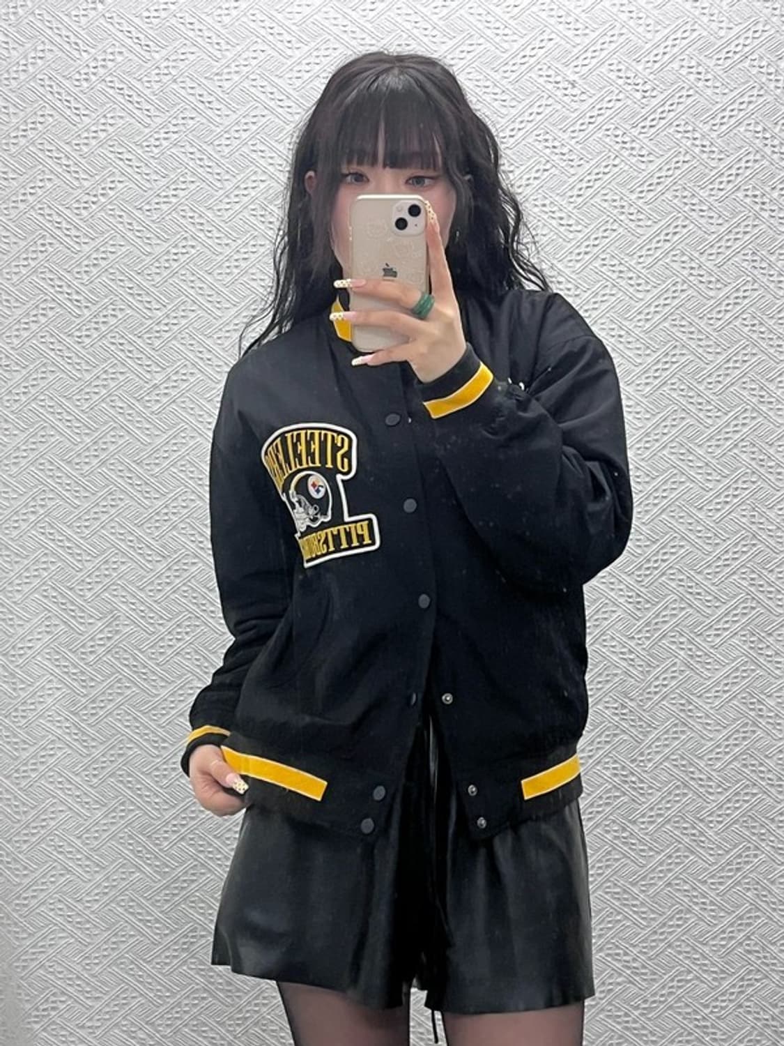 NFL 피츠버그 스틸러스 올드스쿨 레트로 펑크 바시티자켓 S C09970 상품이미지2