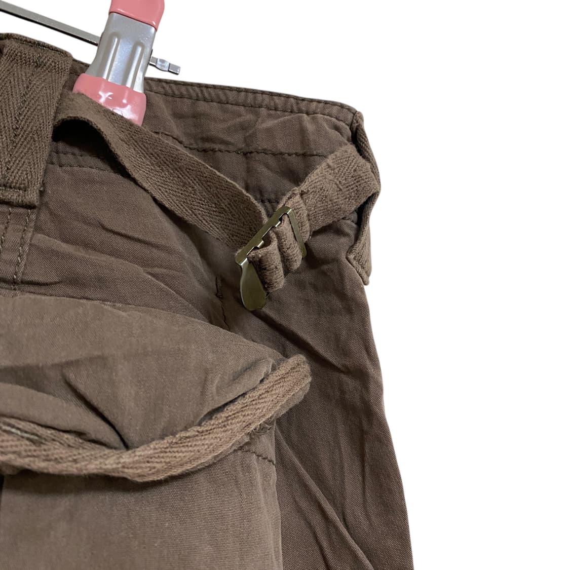 Dark brown wide cargo pants 상품이미지3