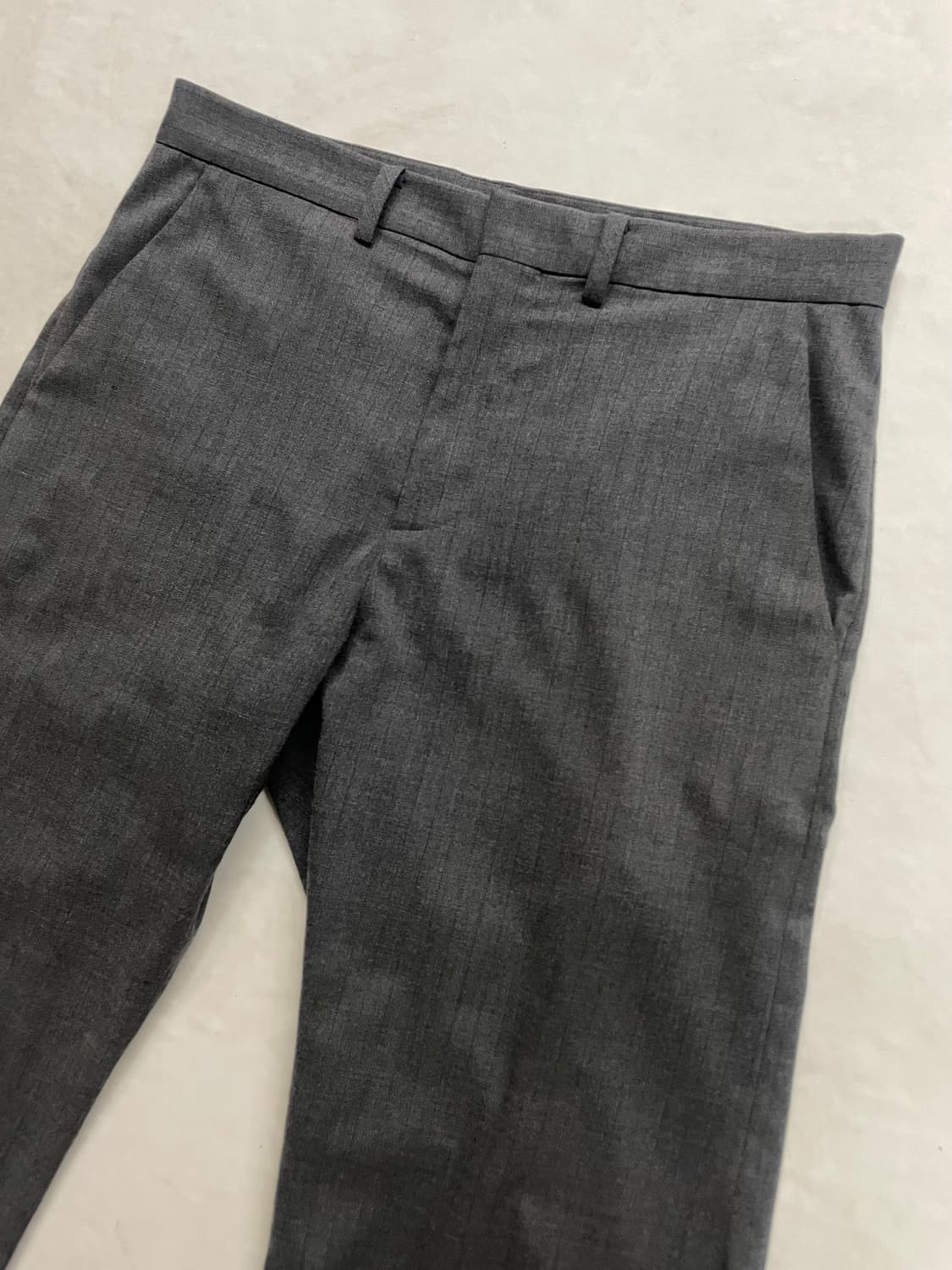 3) 머듈 슬랙스 스트라이프 그레이 상품이미지5