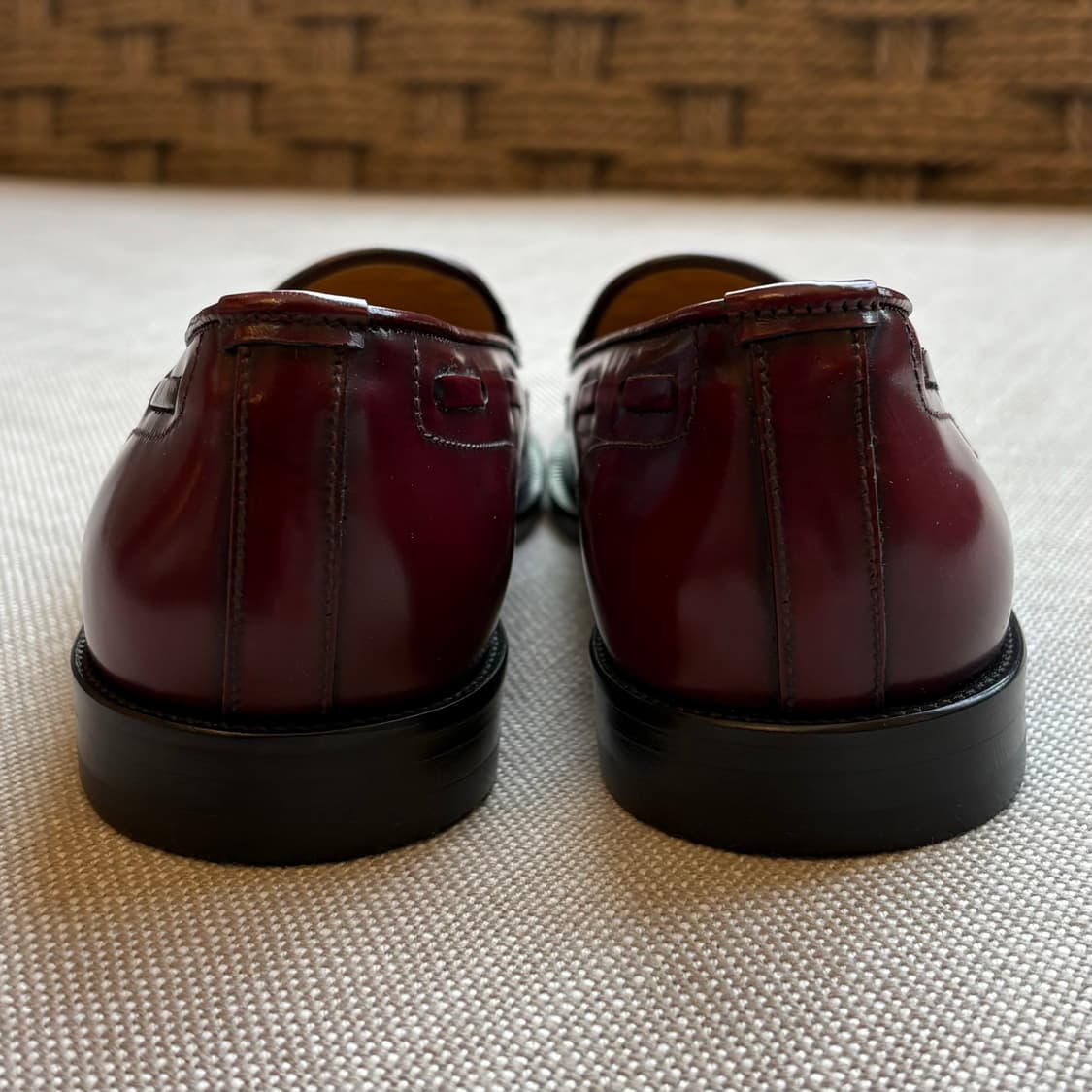 [36/230] LORENZO BANFI 33th 버건디 태슬 로퍼 상품이미지4