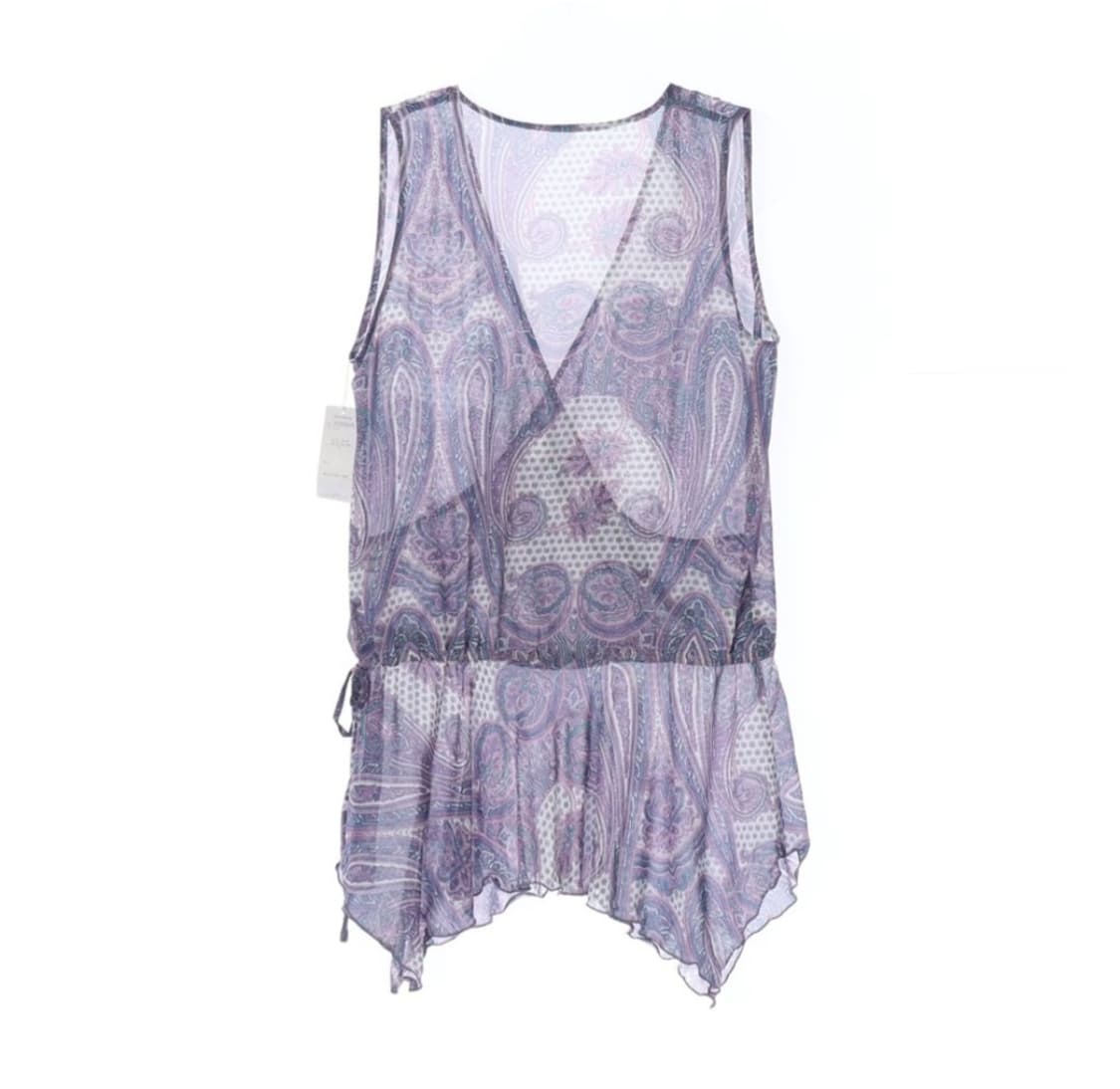 Lavender Paisley Sheer Wrap Top 상품이미지2
