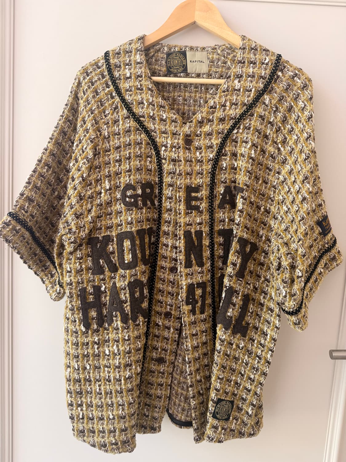 캐피탈(Kapital) 브랜드의 팬시 트위드 그레이트 컨트리 베이스볼 상품이미지1