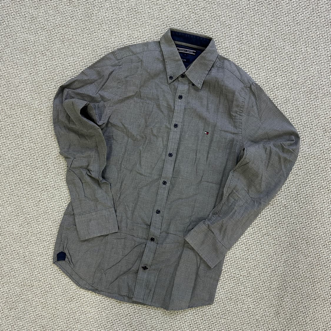 S 타미힐피거 그레이 슬림핏 셔츠 0429D 상품이미지1