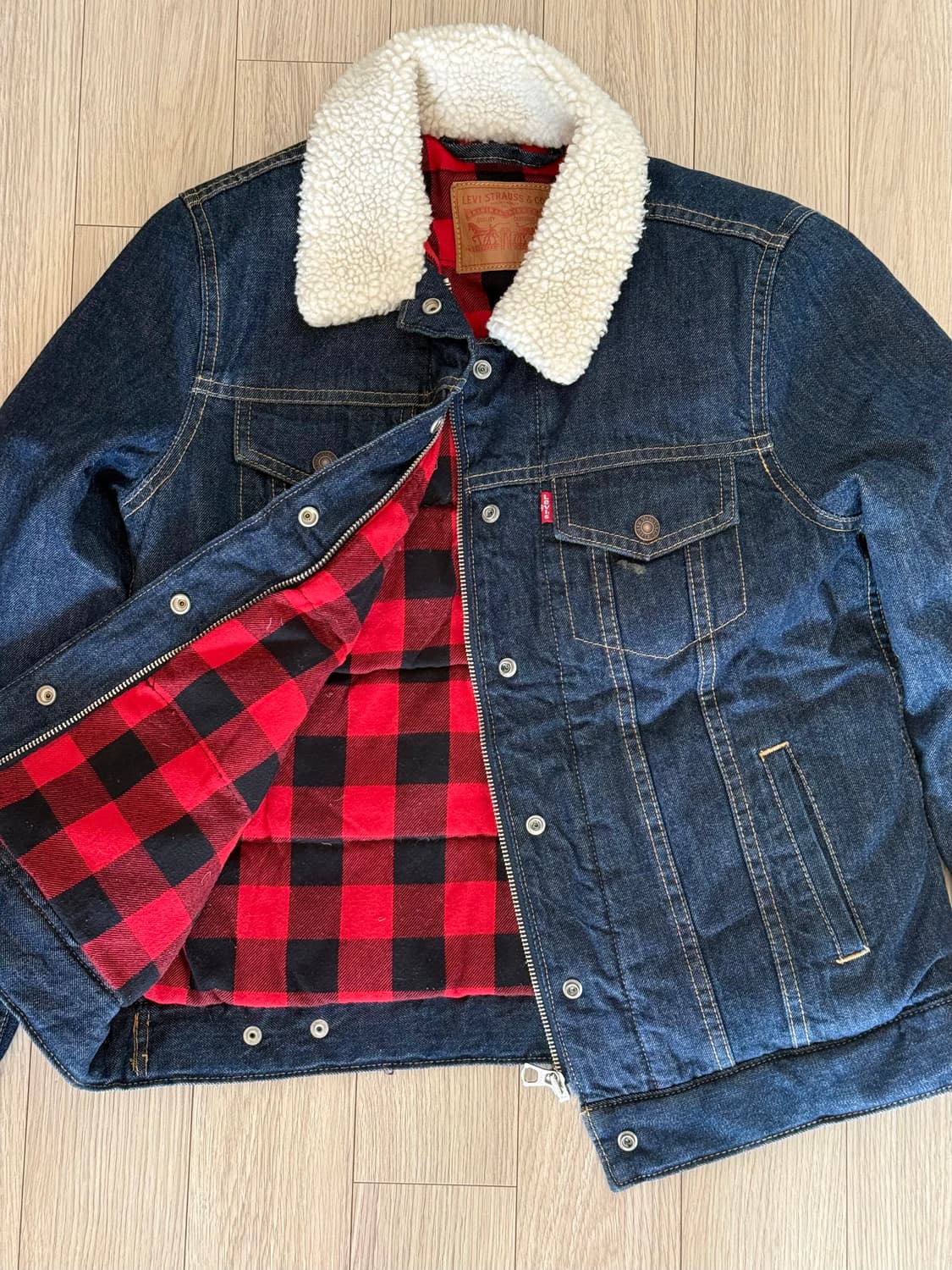 리바이스 무스탕 데님 자켓 s 상품이미지2