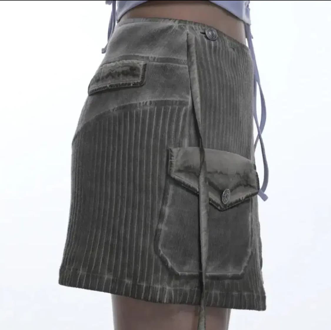 Grailz 루나 니트 바이커 스커트 상품이미지7