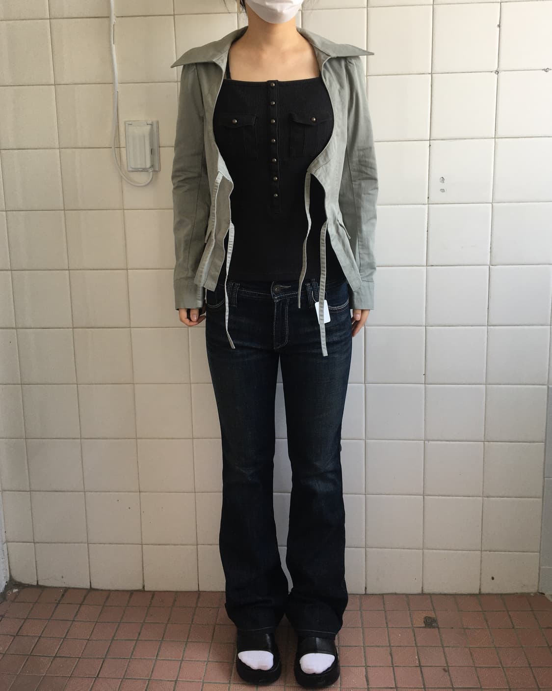 Tied point shirt jacket 상품이미지6