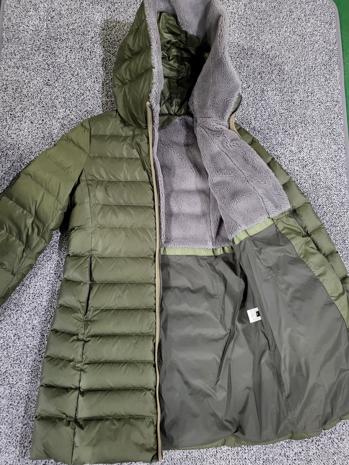 카키 구스다운 패딩  상품이미지3