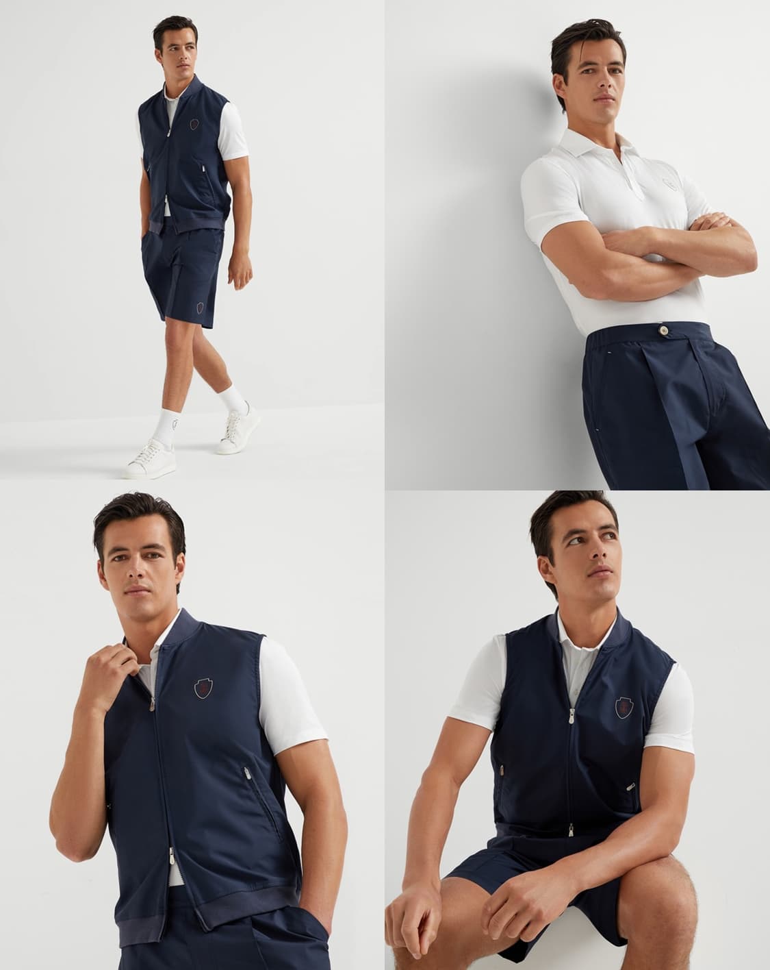 브루넬로 쿠치넬리 / 테니스 네이비 숏 팬츠 / M 32-35 (새상품) 상품이미지3