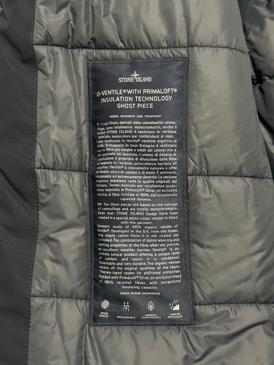 스톤아일랜드 고스트피스 O-ventile 패딩 23fw 새상품 상품이미지2