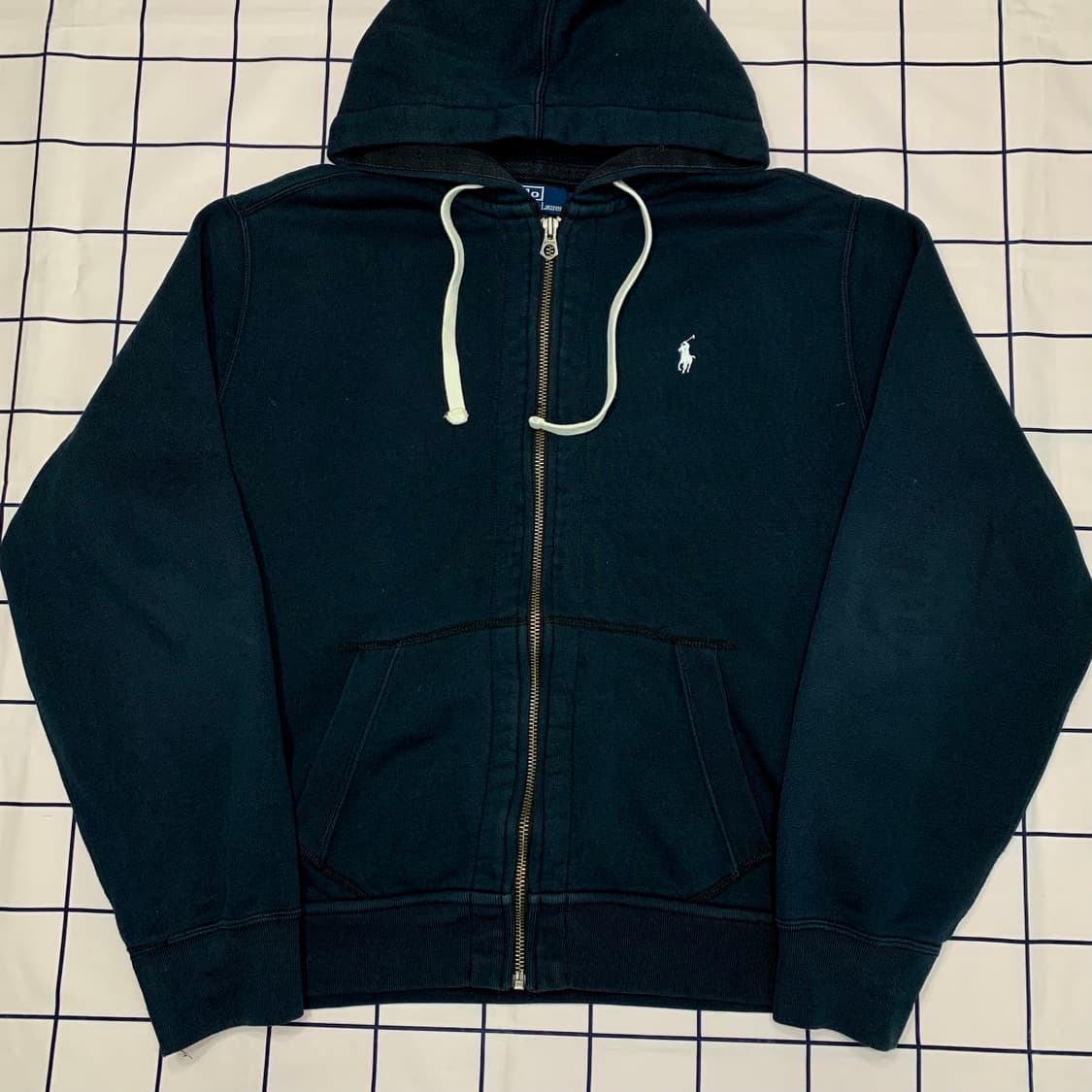 폴로 랄프로렌 블랙 후드집업 상품이미지1