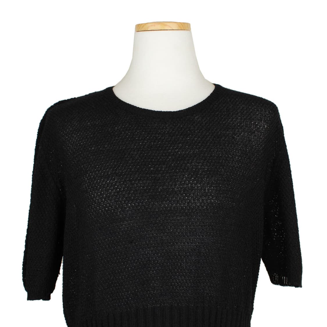 아이스버그 블랙 울 니트 상의(42) 상품이미지5