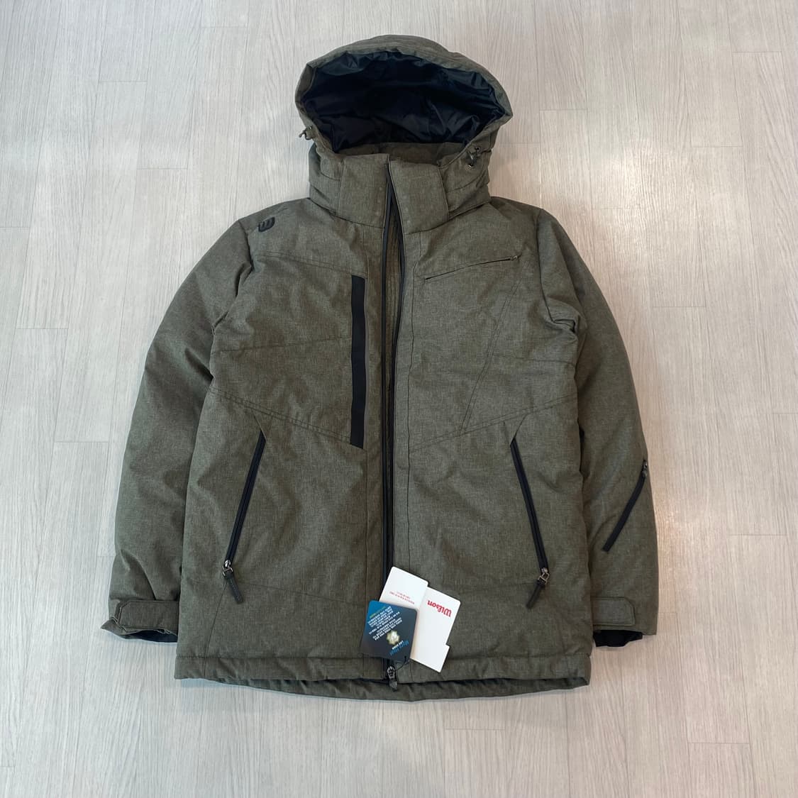 [새상품] 윌슨 롱 패딩 카키 100 상품이미지2