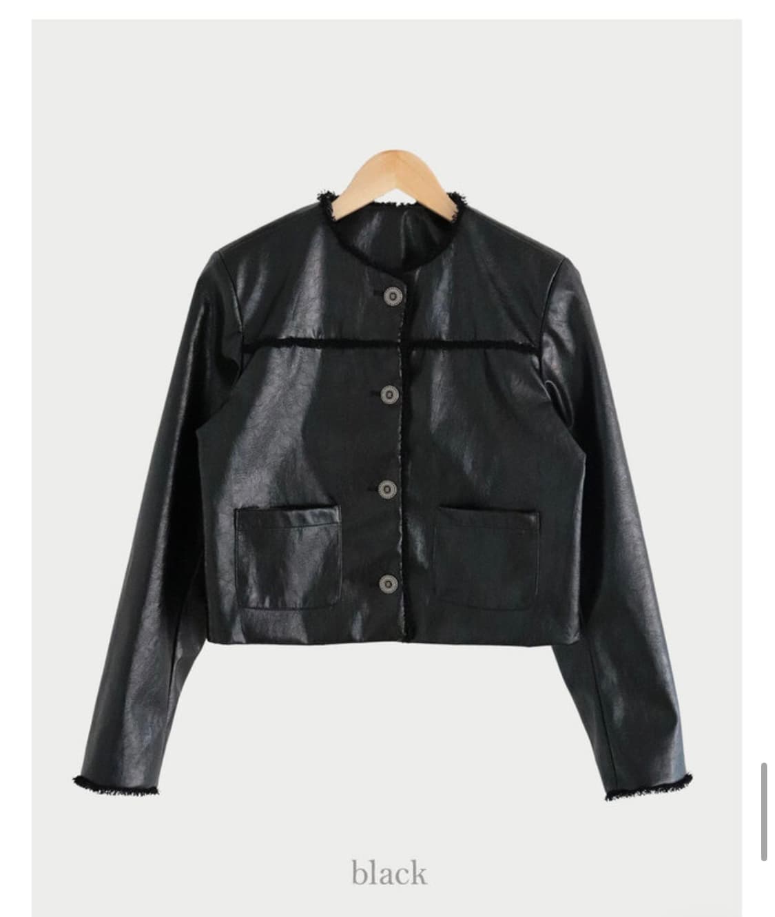 위드블룸 트위드 레더자켓 상품이미지5