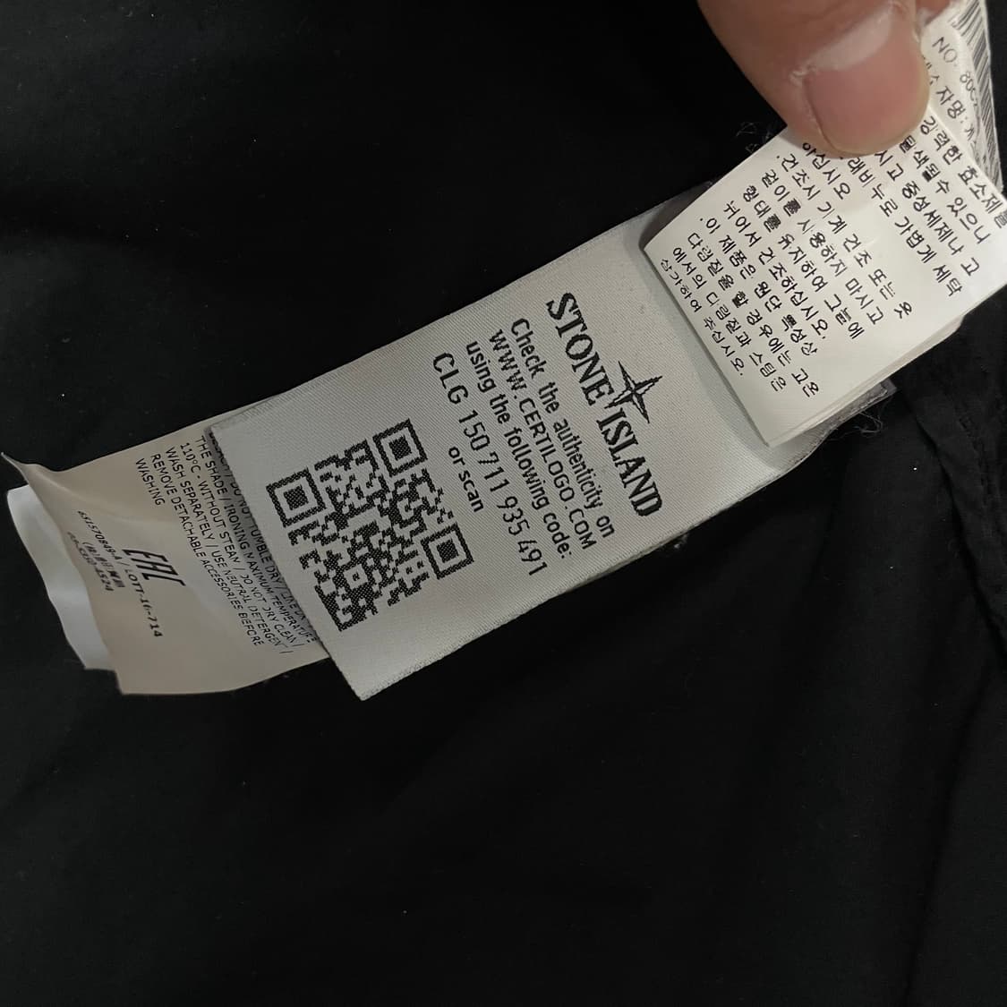 스톤아일랜드 다비드-TC 야상 자켓 블랙 상품이미지10