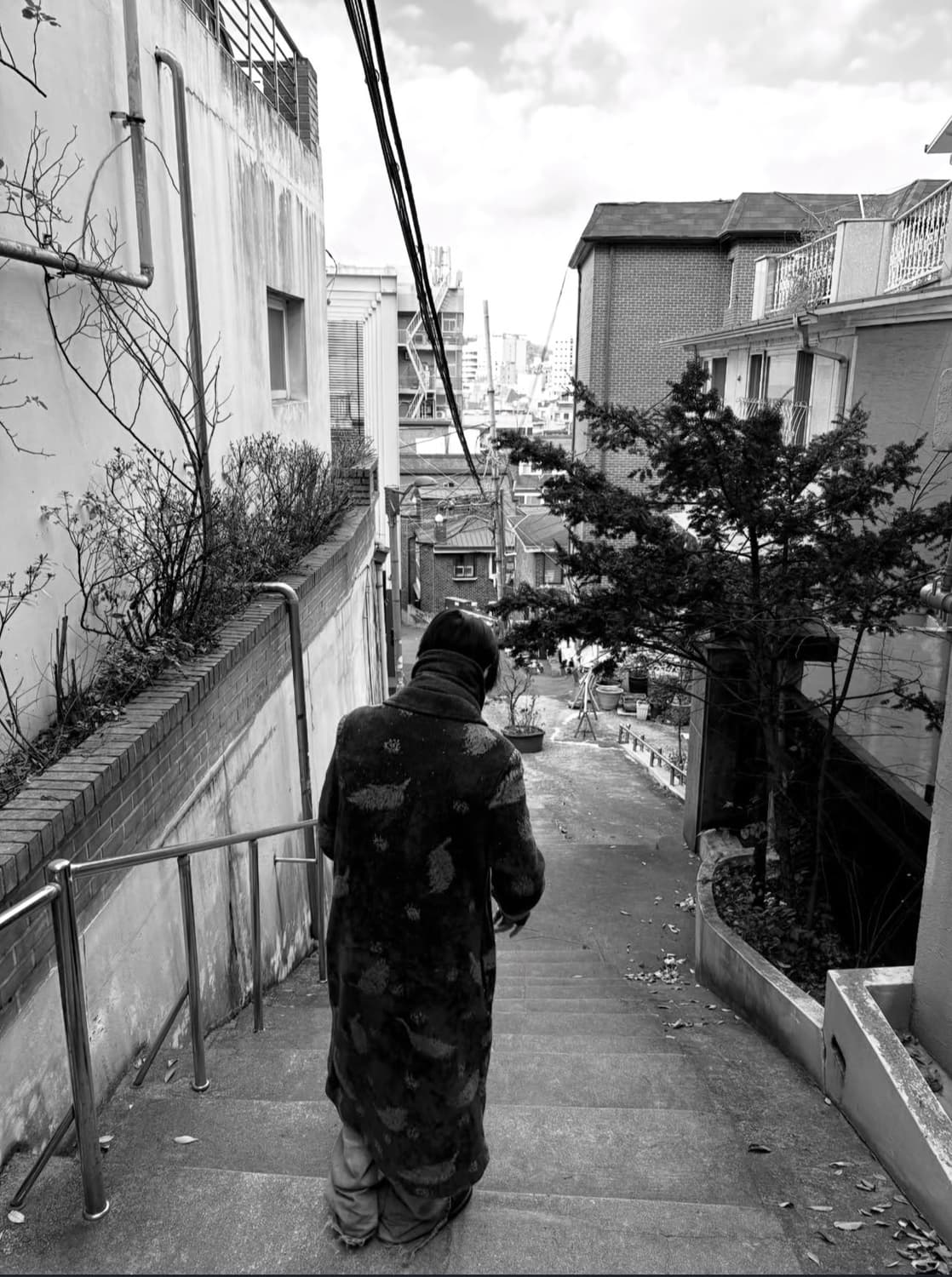 vintage knitted long coat 상품이미지6