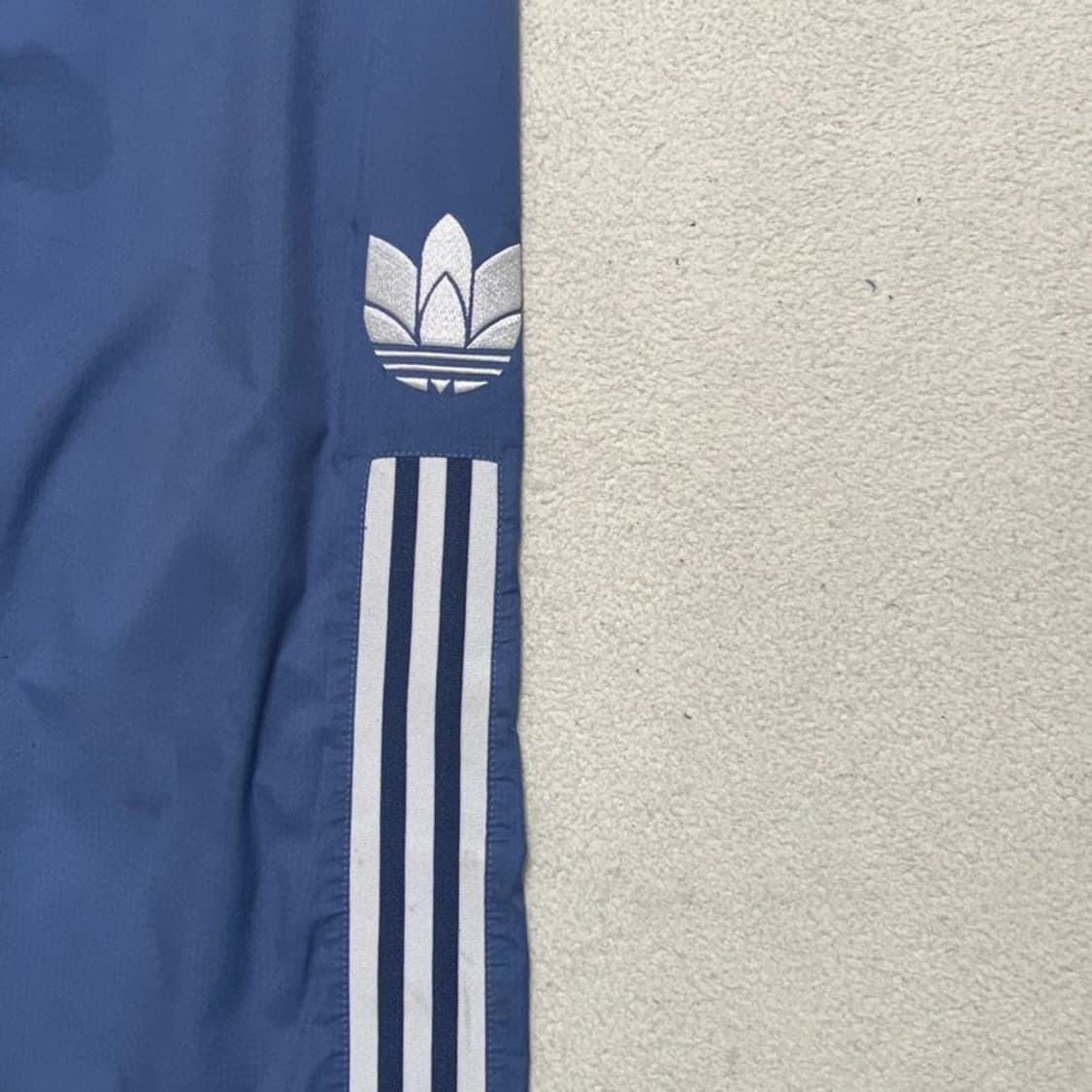 ADIDAS 스트라이프 우븐 조거팬츠 블루 S 상품이미지5