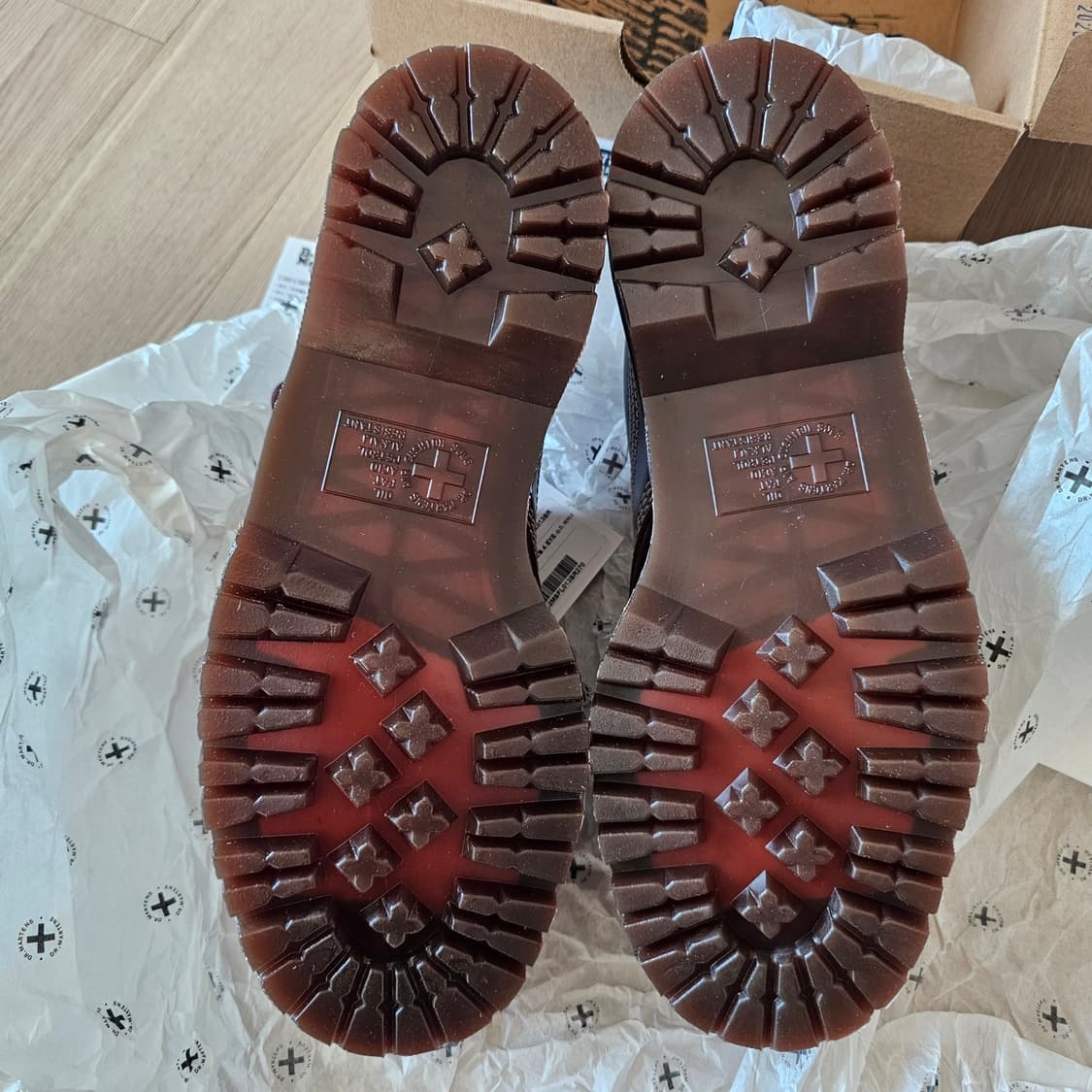 270 새제품) 닥터마틴 로웰 레더 목 토 슈즈 4EYE 구두 로퍼 워커 상품이미지4