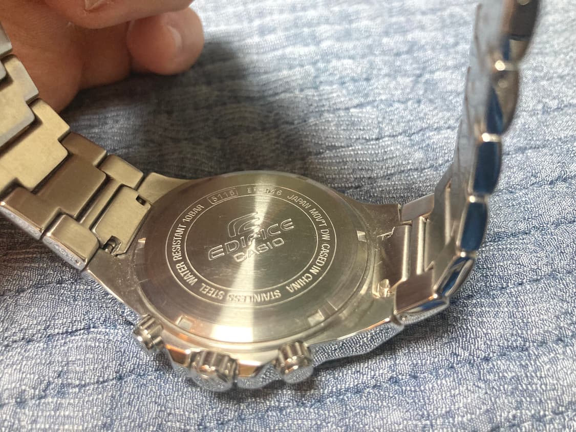00s 카시오 에디피스 크로노 백판 쿼츠 시계 45mm 상품이미지2