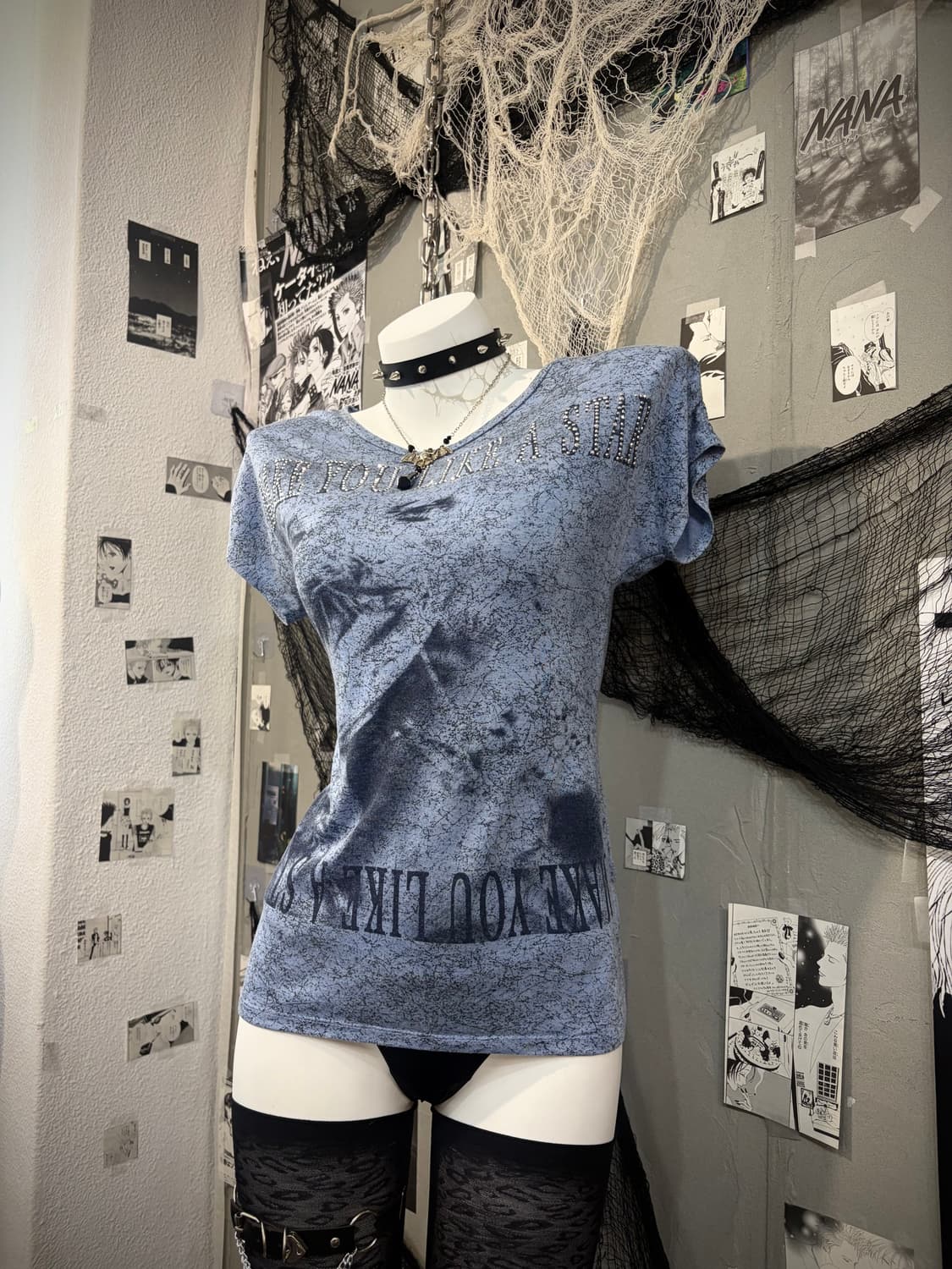 Y2K cubic tie-dye Printing loose fit 상품이미지8