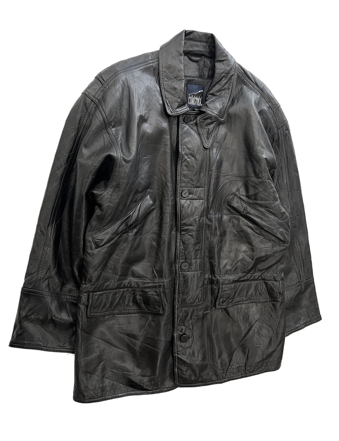 COMSTOCK 빈티지 레더 카코트 상품이미지2