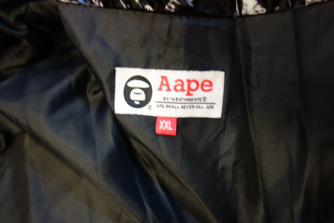 베이프 AAPE UNIVERSE 유광 패치 다운 자켓 상품이미지8