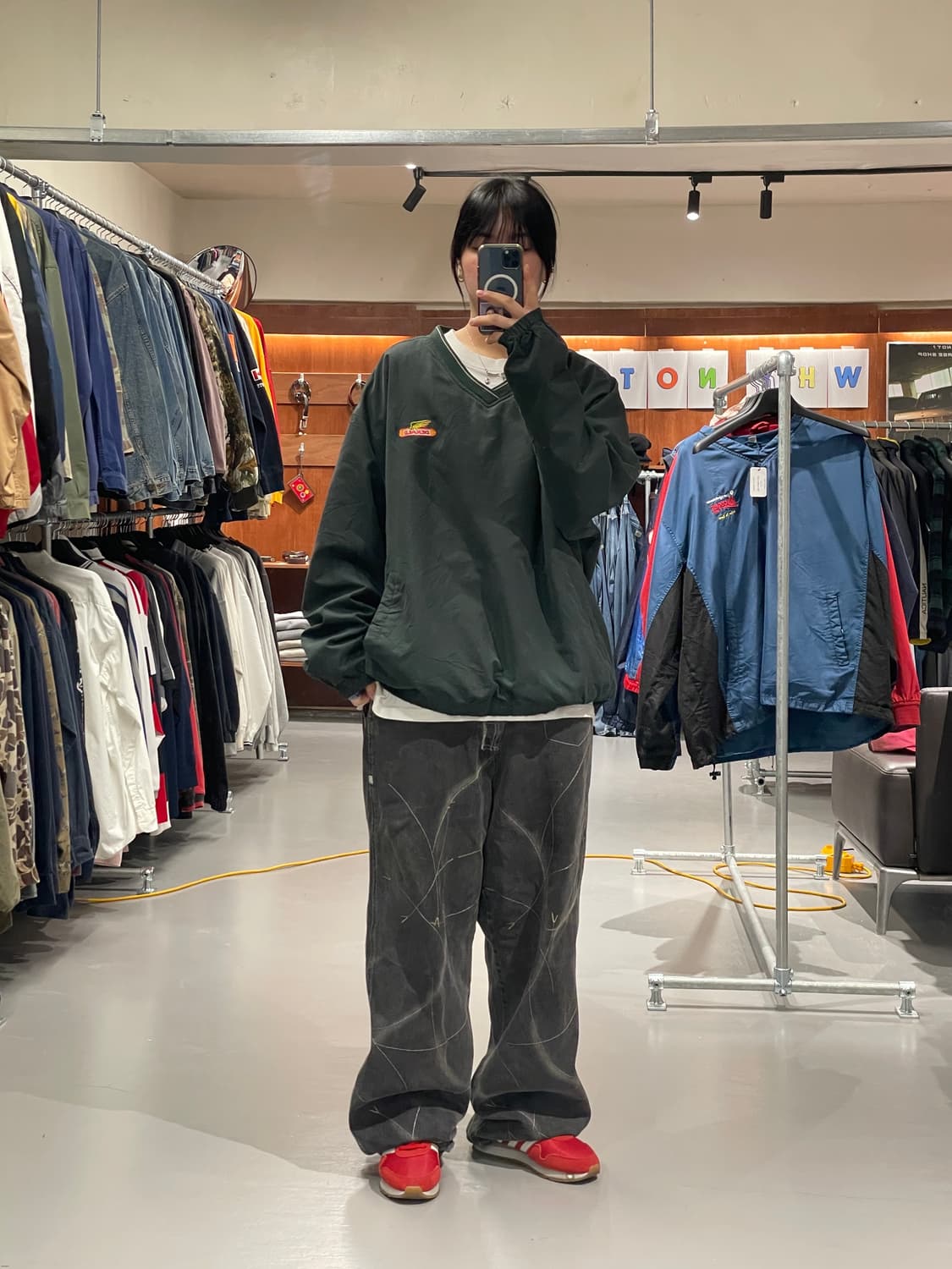 빈티지 바람막이 웜업 상품이미지2