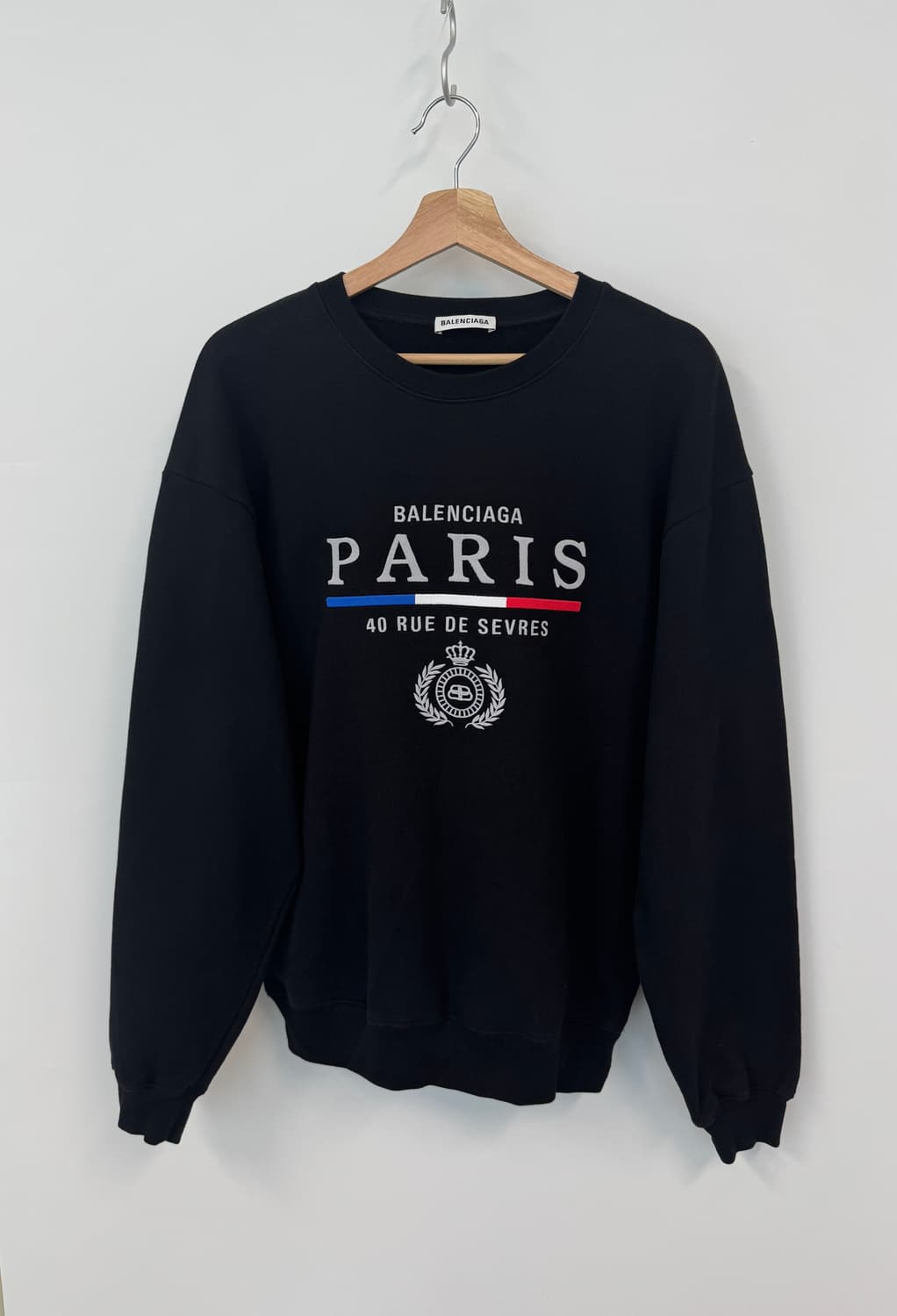 BALENCIAGA 발렌시아가 PARIS 파리스 블랙 스웻셔츠 맨투맨 M 상품이미지1