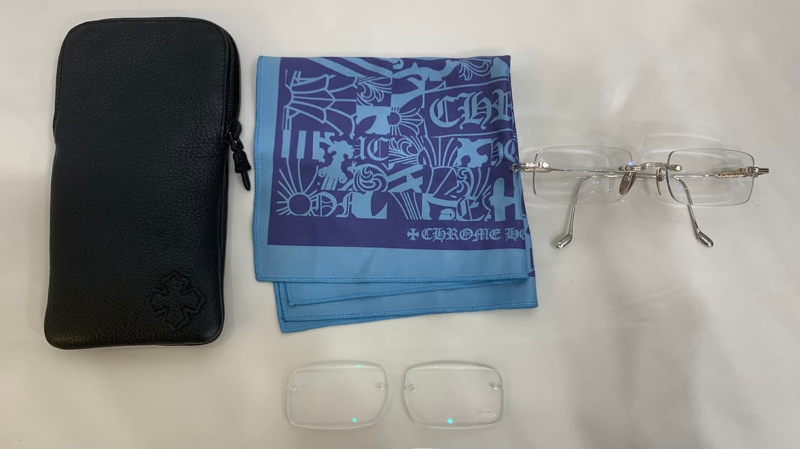 크롬하츠 소퍼스2 [SS/GP] 샤이니 실버&골드 플레이트 무테 안경 상품이미지2