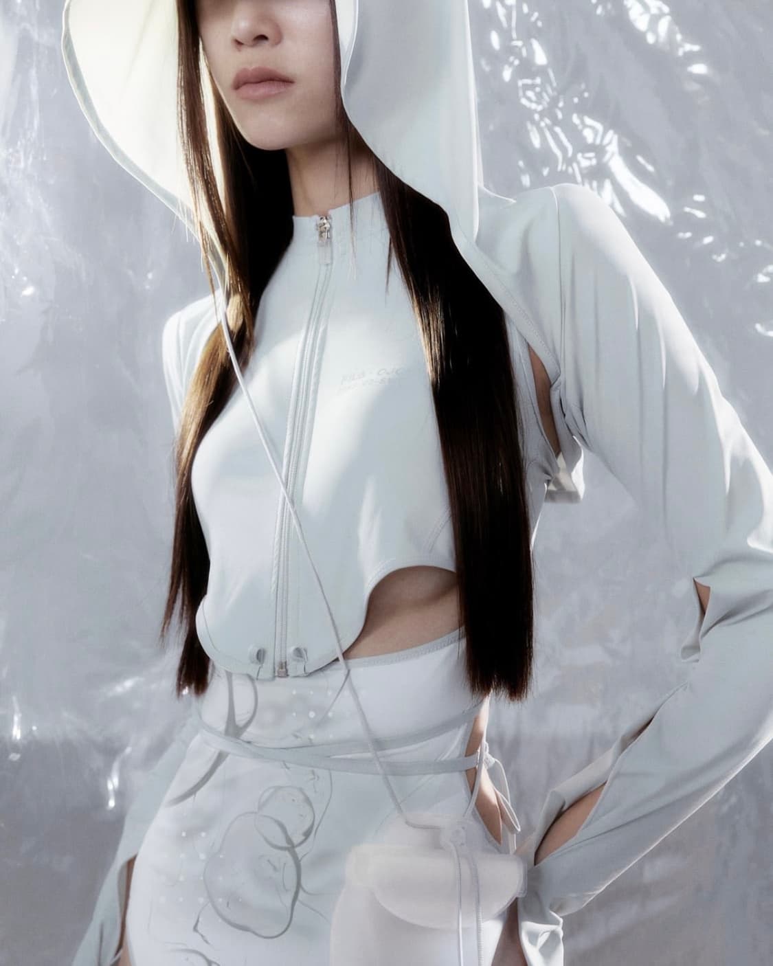 (택포)오호스 휠라 후디 래쉬가드 Cutout Hoodie 상품이미지3