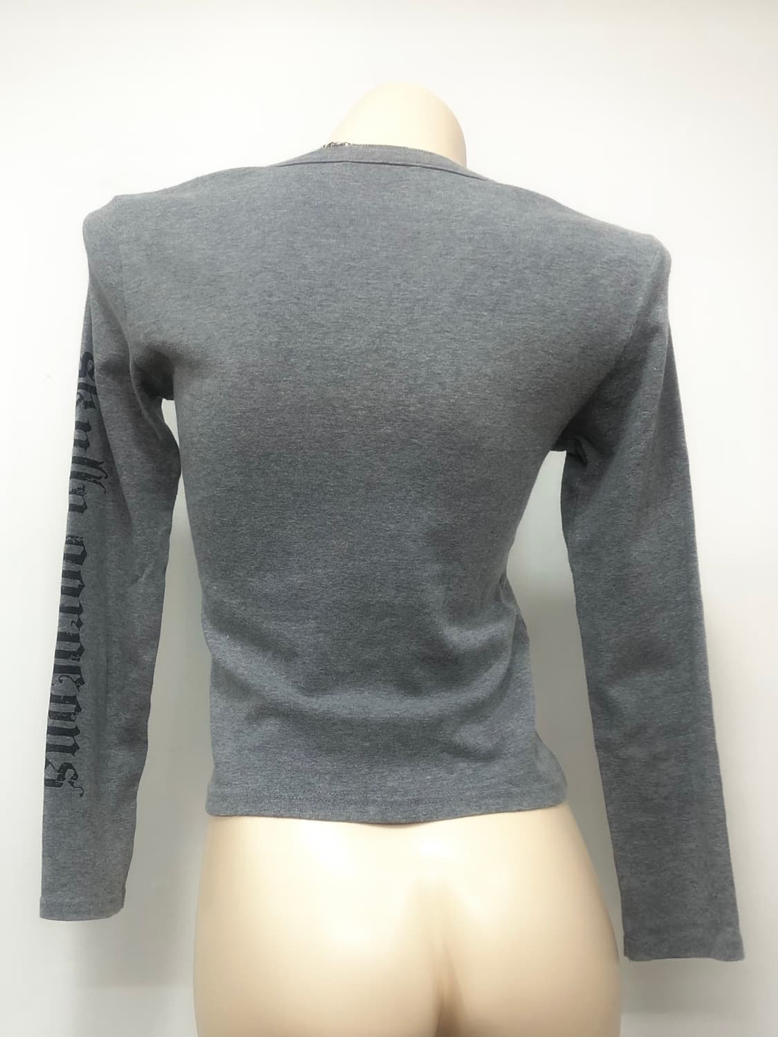 gray cubic punk graphic long sleeve 상품이미지3